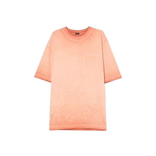 Cropp - Pomarańczowa koszulka z efektem ombre - pomarańczowy ze sklepu Cropp w kategorii T-shirty męskie - zdjęcie 180348321