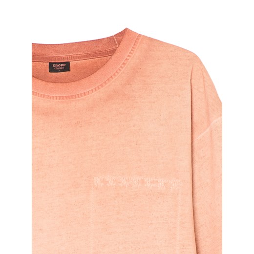 Cropp - Pomarańczowa koszulka z efektem ombre - pomarańczowy Cropp M Cropp