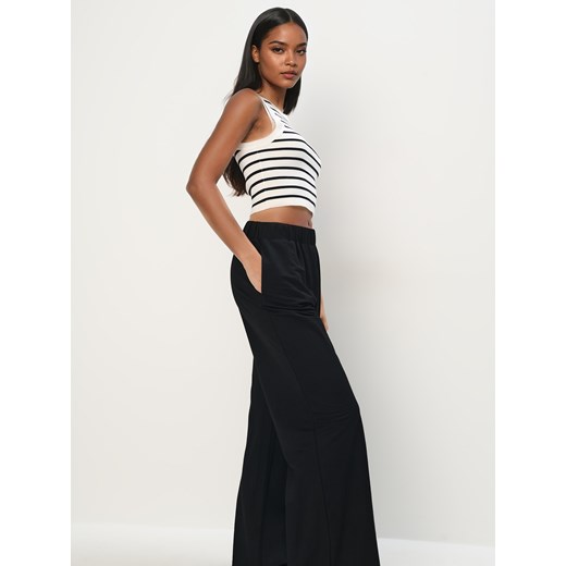 Mohito - Spodnie wide leg - czarny ze sklepu Mohito w kategorii Spodnie damskie - zdjęcie 180348371