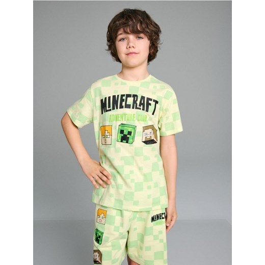 Sinsay - Koszulka Minecraft - zielony ze sklepu Sinsay w kategorii T-shirty chłopięce - zdjęcie 180350151