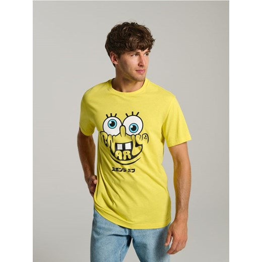 Sinsay - Koszulka SpongeBob - żółty ze sklepu Sinsay w kategorii T-shirty męskie - zdjęcie 180350330