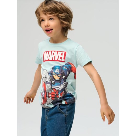 Sinsay - Koszulka Marvel - niebieski ze sklepu Sinsay w kategorii T-shirty chłopięce - zdjęcie 180350362