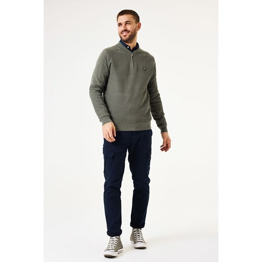 Garcia Sweter w kolorze khaki ze sklepu Limango Polska w kategorii Swetry męskie - zdjęcie 180352392