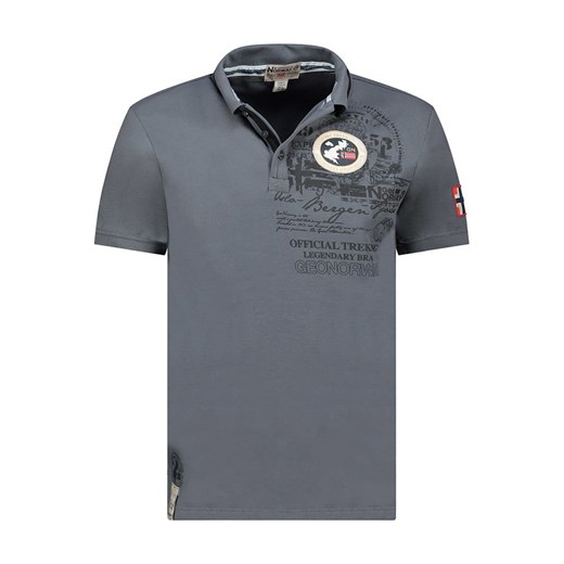 Geographical Norway Koszulka polo &quot;Karuen&quot; w kolorze szarym ze sklepu Limango Polska w kategorii T-shirty męskie - zdjęcie 180352623