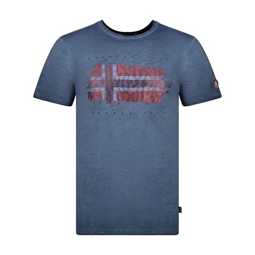 Geographical Norway Koszulka &quot;Jopograph&quot; w kolorze granatowym ze sklepu Limango Polska w kategorii T-shirty męskie - zdjęcie 180352643