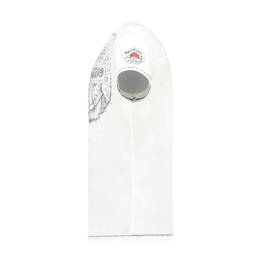 T-shirt męski Geographical Norway biały z krótkim rękawem 
