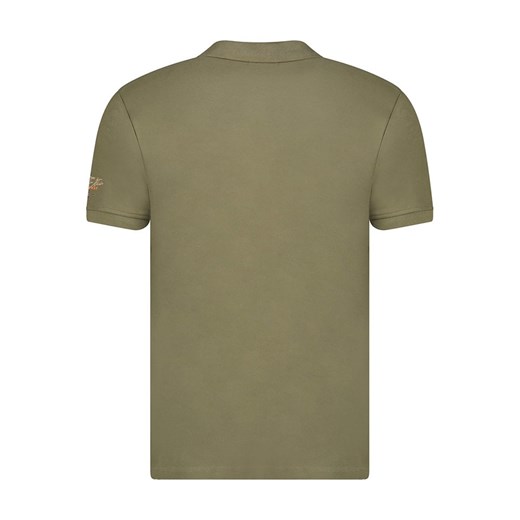 T-shirt męski Geographical Norway z napisem z krótkim rękawem 