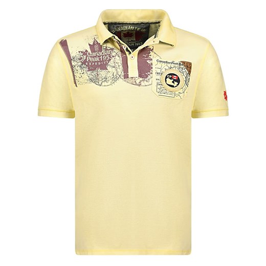 Canadian Peak Koszulka polo &quot;Kimaceak&quot; w kolorze żółtym ze sklepu Limango Polska w kategorii T-shirty męskie - zdjęcie 180352924