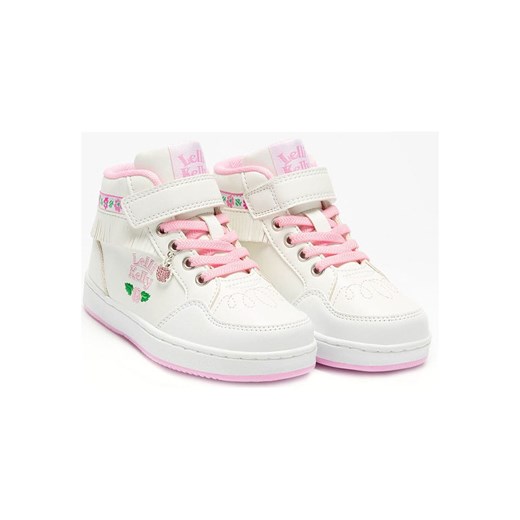 Lelli Kelly Sneakersy w kolorze biało-jasnoróżowym ze sklepu Limango Polska w kategorii Trampki dziecięce - zdjęcie 180352980