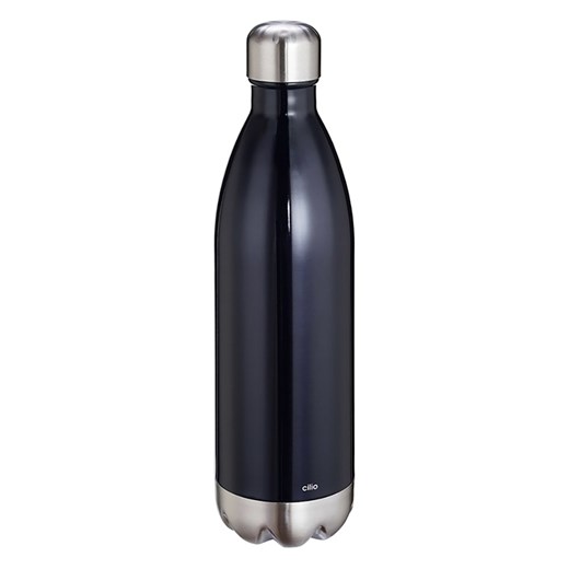 Cilio Butelka termiczna &quot;Elegante&quot; w kolorze czarnym - 1 l ze sklepu Limango Polska w kategorii Kubki termiczne - zdjęcie 180353112