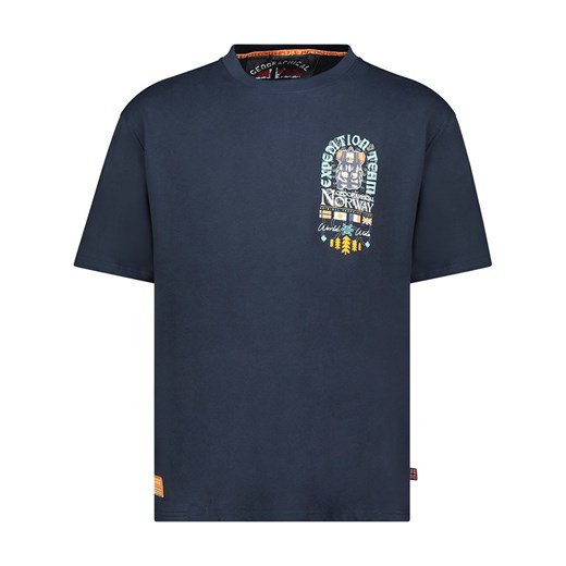 Geographical Norway Koszulka &quot;Jakado&quot; w kolorze granatowym ze sklepu Limango Polska w kategorii T-shirty męskie - zdjęcie 180354664