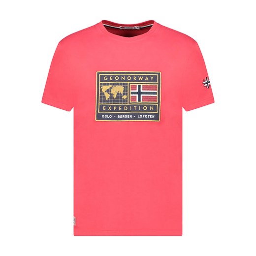Geographical Norway Koszulka &quot;Jofoten&quot; w kolorze czerwonym ze sklepu Limango Polska w kategorii T-shirty męskie - zdjęcie 180354674