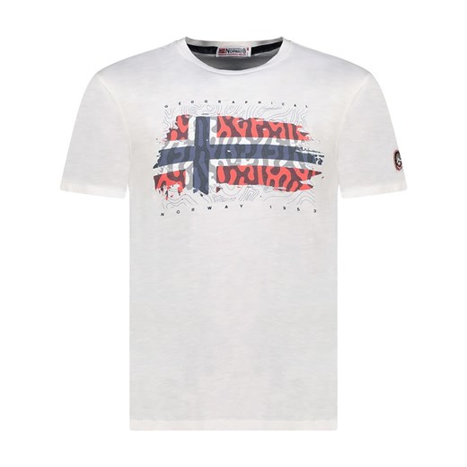 Geographical Norway Koszulka &quot;Jopograph&quot; w kolorze białym ze sklepu Limango Polska w kategorii T-shirty męskie - zdjęcie 180354710