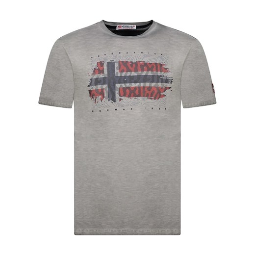 Geographical Norway Koszulka &quot;Jopograph&quot; w kolorze szarym ze sklepu Limango Polska w kategorii T-shirty męskie - zdjęcie 180354714