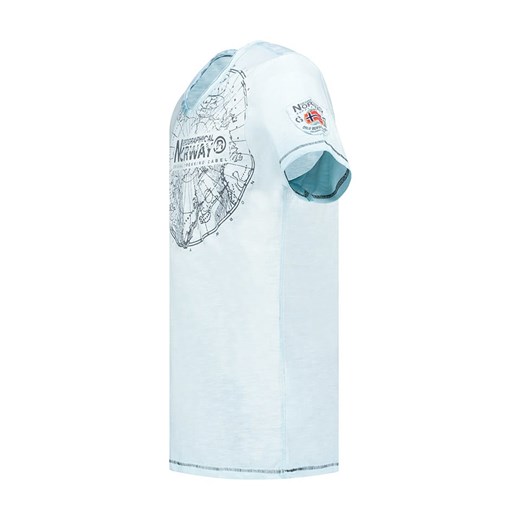 T-shirt męski Geographical Norway z bawełny 