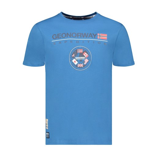 Geographical Norway Koszulka &quot;Jvick&quot; w kolorze niebieskim ze sklepu Limango Polska w kategorii T-shirty męskie - zdjęcie 180354741