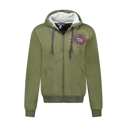 Geographical Norway Bluza &quot;Geganto&quot; w kolorze khaki ze sklepu Limango Polska w kategorii Bluzy męskie - zdjęcie 180354783