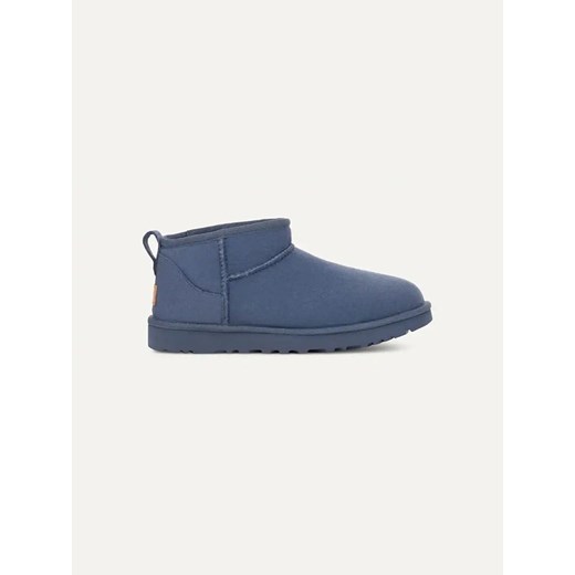 UGG Skórzane botki &quot;Classic Ultra Mini&quot; w kolorze niebieskim ze sklepu Limango Polska w kategorii Śniegowce damskie - zdjęcie 180354942