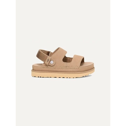UGG Skórzane sandały &quot;Golden Glide&quot; w kolorze beżowym ze sklepu Limango Polska w kategorii Sandały damskie - zdjęcie 180354950