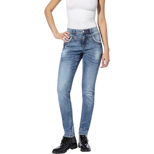 Heine Dżinsy - Slim fit - w kolorze niebieskim ze sklepu Limango Polska w kategorii Jeansy damskie - zdjęcie 180355001
