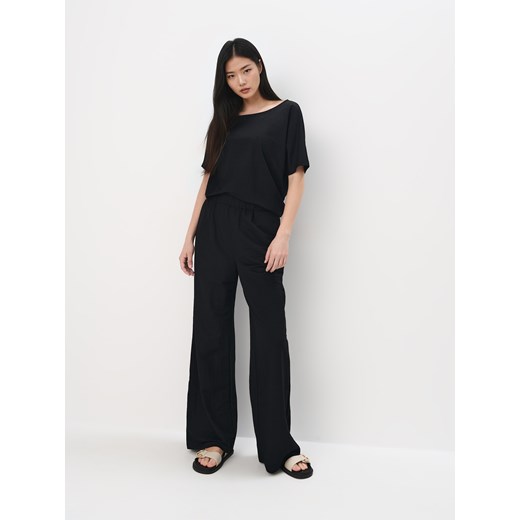 Mohito - Spodnie wide leg - czarny Mohito M Mohito