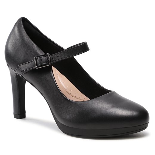 Półbuty Clarks Ambyr Shine 261577844 Czarny Clarks 38 eobuwie.pl