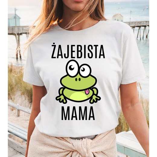 Koszulka dla mamy - ŻAJEBISTA MAMA ze sklepu Time For Fashion w kategorii Bluzki damskie - zdjęcie 180356003