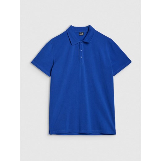 Męska koszulka polo 4F 4FRSS25TPTSM632 - niebieska ze sklepu Sportstylestory.com w kategorii T-shirty męskie - zdjęcie 180356442