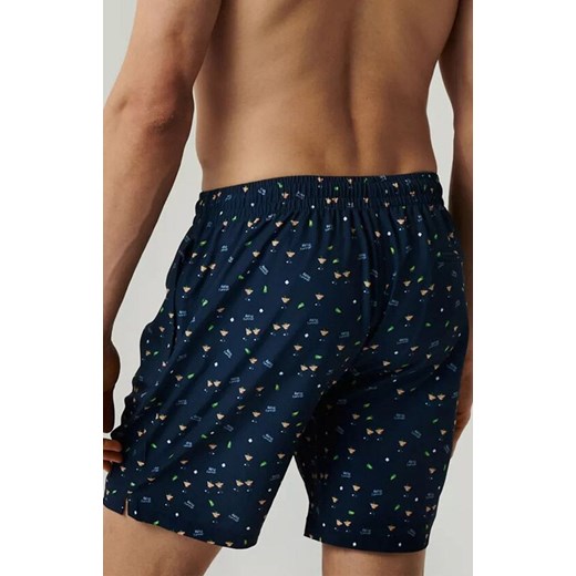 Atlantic szorty kąpielowe KMB-221-GRANATOWY, Kolor granatowy-wzór, Rozmiar S, ATLANTIC ze sklepu Intymna w kategorii Kąpielówki - zdjęcie 180359020