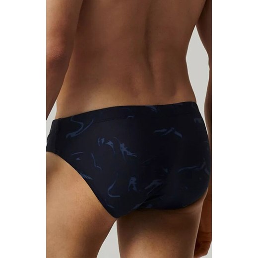 Atlantic slipy kąpielowe KMT-339-GRA_NIE, Kolor granatowy-wzór, Rozmiar S, ATLANTIC ze sklepu Intymna w kategorii Kąpielówki - zdjęcie 180359091