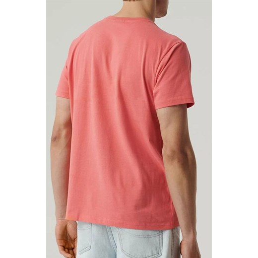 Atlantic t-shirt męski NMT-033-KORALOWY, Kolor koralowy, Rozmiar S, ATLANTIC ze sklepu Intymna w kategorii T-shirty męskie - zdjęcie 180359101