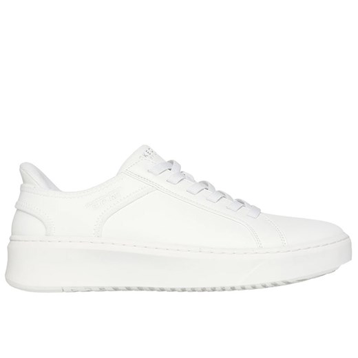 Buty męskie Skechers Slip-ins: Court Break Double Vented 183177WHT - białe ze sklepu streetstyle24.pl w kategorii Buty sportowe męskie - zdjęcie 180359270