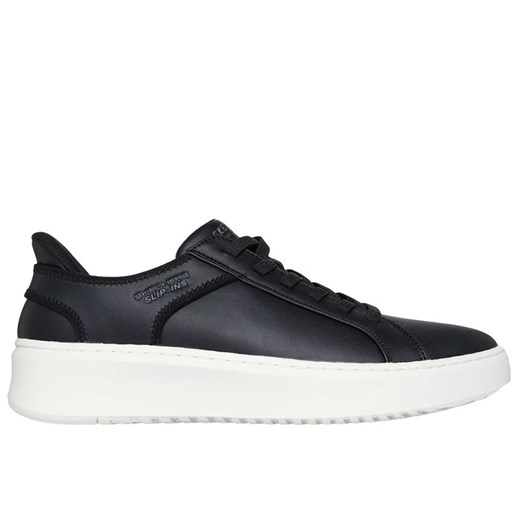 Buty męskie Skechers Slip-ins: Court Break Double Vented 183177BLK - czarne ze sklepu streetstyle24.pl w kategorii Buty sportowe męskie - zdjęcie 180359272