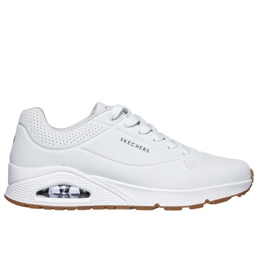 Buty męskie Skechers Uno Stand on Air 52458WHT - białe ze sklepu streetstyle24.pl w kategorii Buty sportowe męskie - zdjęcie 180359274
