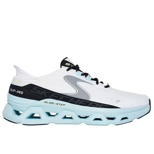 Buty męskie Skechers Slip-ins: Glide-Step Altus 232921WBL - białe ze sklepu streetstyle24.pl w kategorii Buty sportowe męskie - zdjęcie 180359284