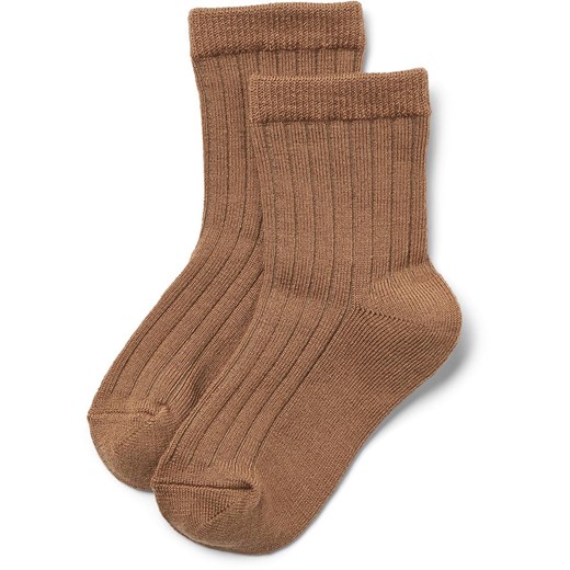 Wheat Wełniane skarpety w kolorze jasnobrązowym ze sklepu Limango Polska w kategorii Skarpetki dziecięce - zdjęcie 180359422