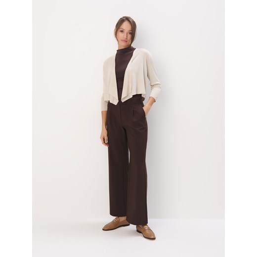 Mohito - Beżowy kardigan z metalizowaną nitką - beżowy Mohito M Mohito