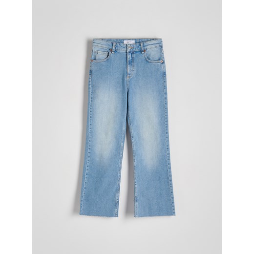 Reserved - Jeansy mini flare z wysokim stanem - niebieski ze sklepu Reserved w kategorii Jeansy damskie - zdjęcie 180361941