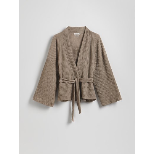 Reserved - Marynarka z wiązaniem - beżowy Reserved S Reserved