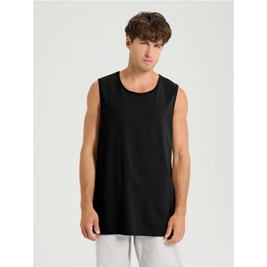 Sinsay - Koszulka bez rękawów - czarny ze sklepu Sinsay w kategorii T-shirty męskie - zdjęcie 180362873