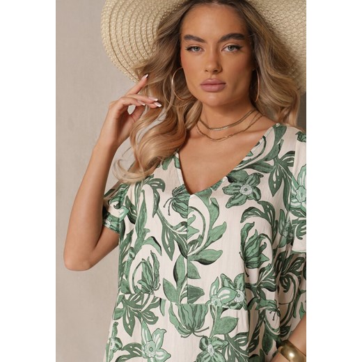 Sukienka Renee midi na imprezę w kwiaty casual 