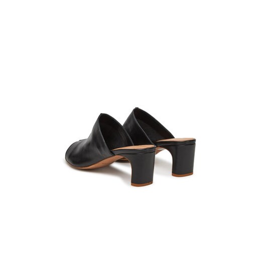 Klapki damskie BALAGAN eleganckie na obcasie bez zapięcia 