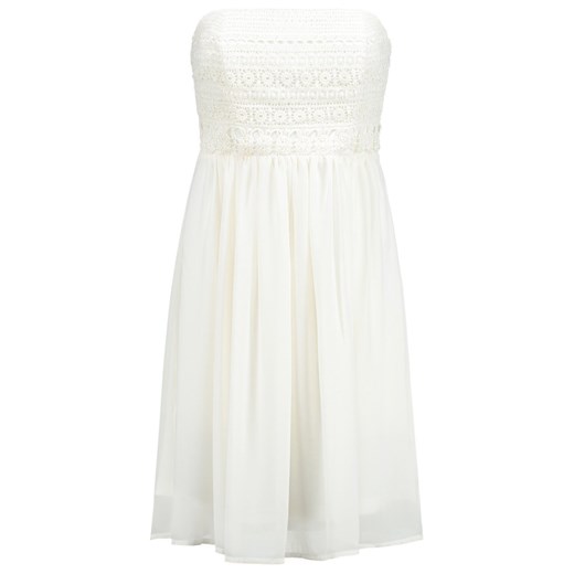 Vila VIRUBINN  Sukienka letnia pristine zalando bialy abstrakcyjne wzory