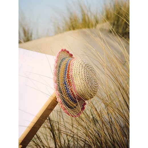 Reserved - Pleciony kapelusz z papierowej słomki - kremowy Reserved 1-3 lata Reserved