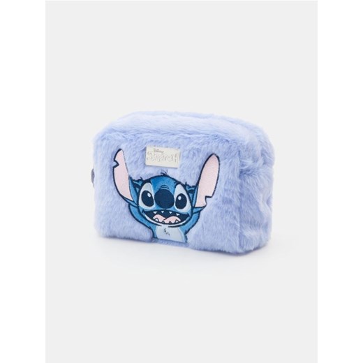 Sinsay - Kosmetyczka z imitacji futra na zamek Stitch - błękitny ze sklepu Sinsay w kategorii Kosmetyczki - zdjęcie 180368331