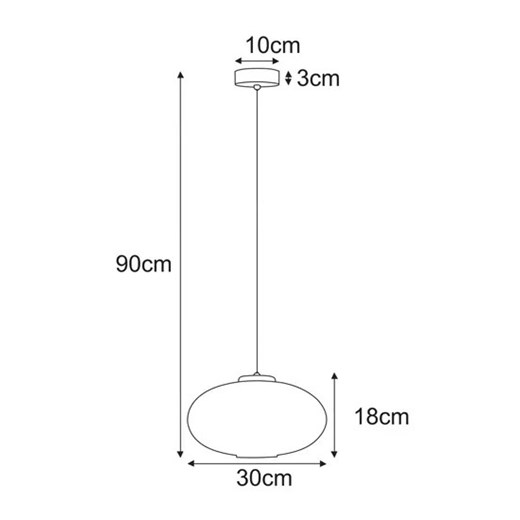 Grafitowa wisząca lampa z ryflowanym szklanym kloszem - J046-Lewiro Lumes One Size Edinos.pl