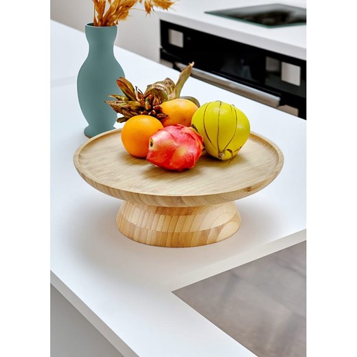 Violeta Home Talerz w kolorze beżowym do serwowania - wys. 10 x Ø 28 cm ze sklepu Limango Polska w kategorii Tace - zdjęcie 180370021