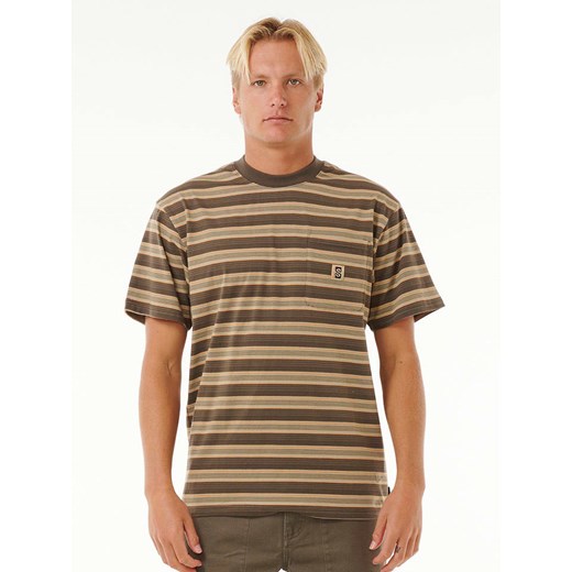 Rip Curl Koszulka w kolorze brązowo-beżowym ze sklepu Limango Polska w kategorii T-shirty męskie - zdjęcie 180370200