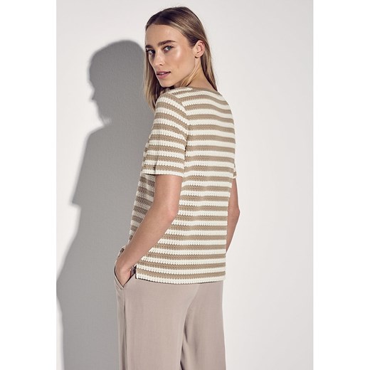 Bluzka damska Street One z krótkim rękawem z okrągłym dekoltem w paski 