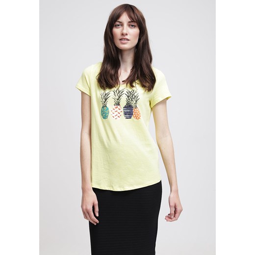 Esprit Tshirt z nadrukiem lemon zalando zolty Bluzki bawełniane